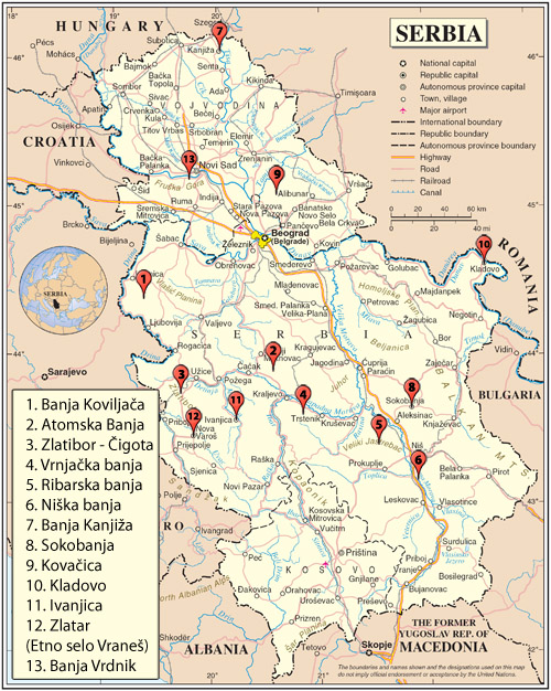 aleksinac mapa srbije Kako doći do Sokobanje? | Sokobanja aleksinac mapa srbije